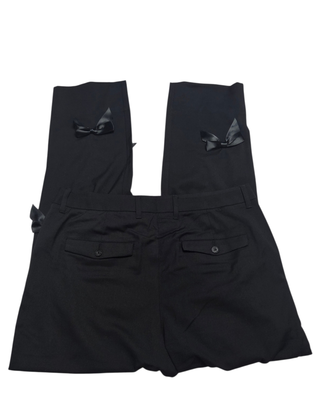 WILDFANG The Empower Bow Trousers Pants Black 12 NWT - Picture 7 of 10